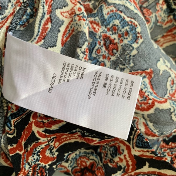 Free People Paisley print mini skirt black motif - Picture 7 of 10